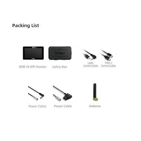 Portkeys BM5 III WR - monitor podglądowy 5,5”, HDMI, SDI, 1920x1080, 1000:1, 2200nit, dotykowe sterowanie_Zawartość zestawu_4